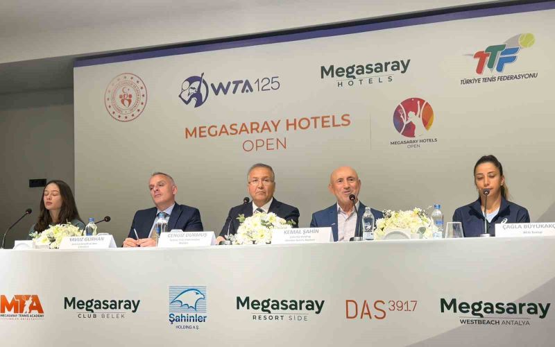 Megasaray Hotels Open Tenis Turnuvası’nın basın toplantısı gerçekleştirildi
