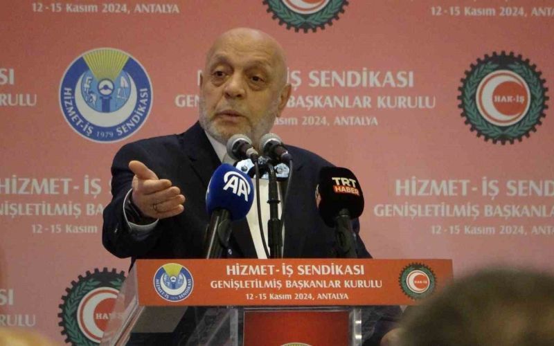 HAK-İŞ Başkanı Arslan: “Tartışılması gereken asgari ücretin ne olacağı değil, asgari ücretin nasıl oluşturulacağıdır”
