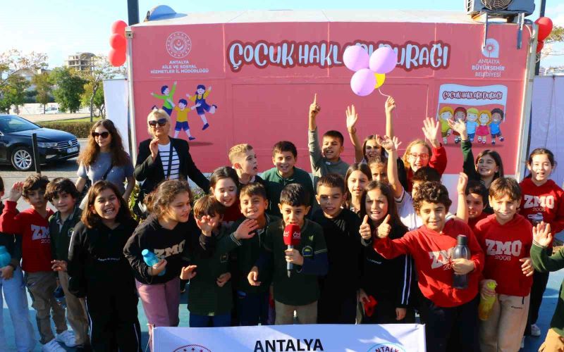 Antalya’nın ilk “Çocuk Hakları Durağı” açıldı
