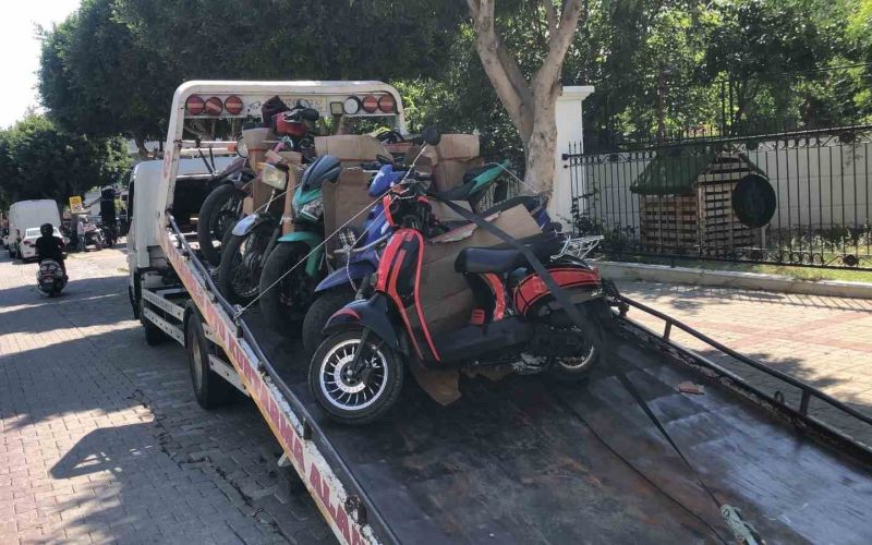 Kurallara uymayan motosiklet sürücülerine ceza yağdı
