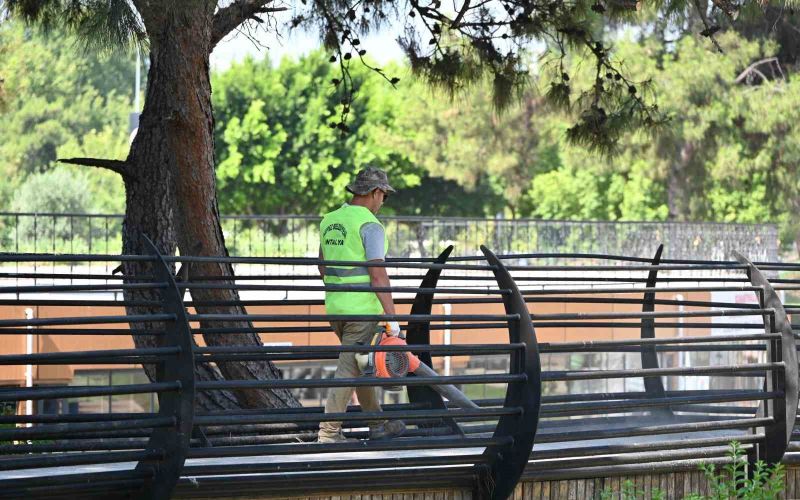 Kepez’de Tek Sarnıç Parkı’nda temizlik seferberliği
