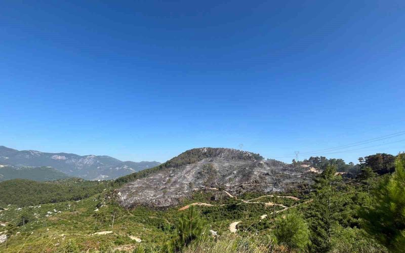 Alanya Kızılalan’da çıkan yangın yaklaşık 10 saat sonra kontrol altına alındı
