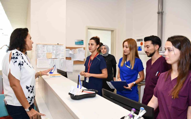 Yeni atanan başhekim ilk saha çalışmasını gerçekleştirdi

