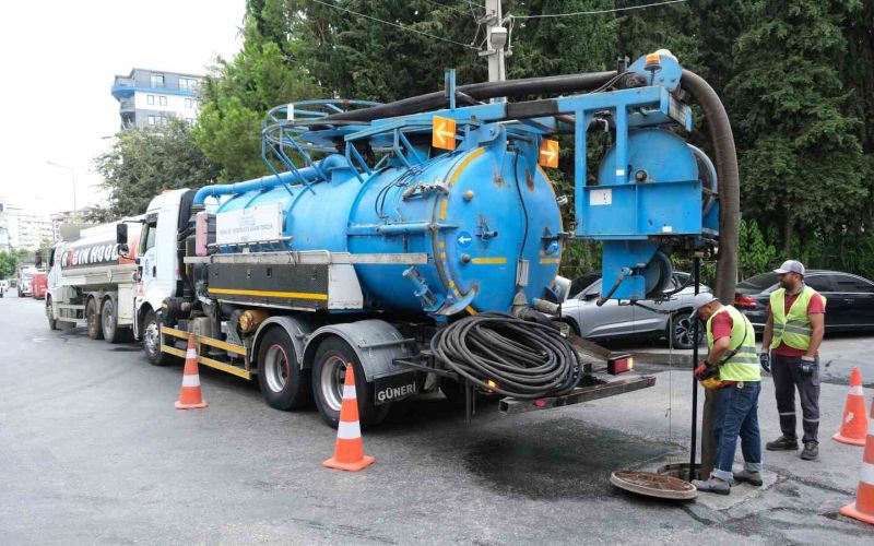 Alanya’da yağmur suyu hatları robot kamera ve kombine araçlarla temizleniyor
