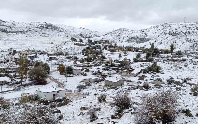 Antalya’nın yüksek kesimleri karla kaplandı