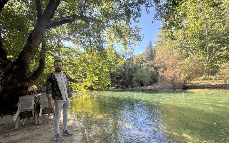 Antalya’da yazın tamamen kuruyan Üzümdere Irmağı yağışlarla yeniden suya kavuştu
