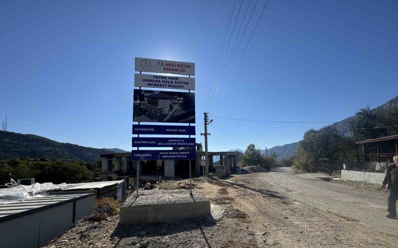 İbradı’nın Ormana Mahallesine halk eğitim merkezi yapılıyor
