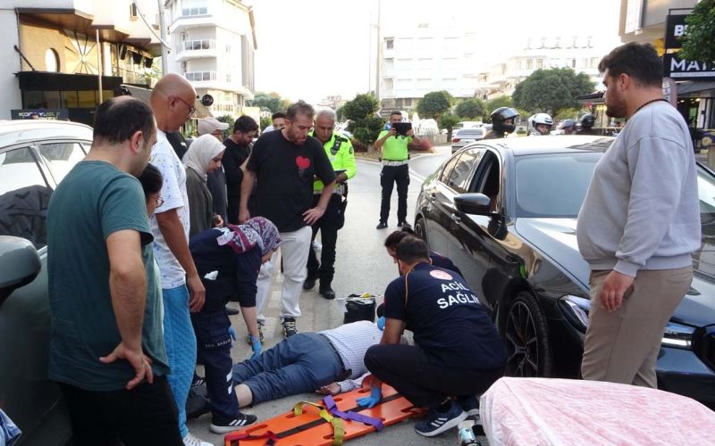 Otomobilin çarptığı yaya ağır yaralandı
