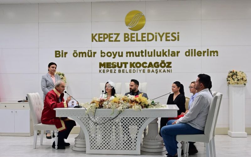 Kepez’de yılın son özel gününde nikah yoğunluğu
