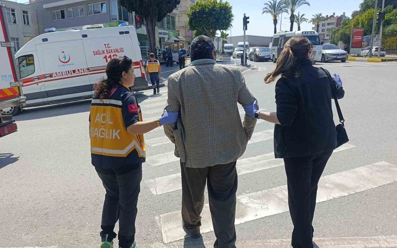Yaya geçidinde aracın çarptığı kişi yaralandı
