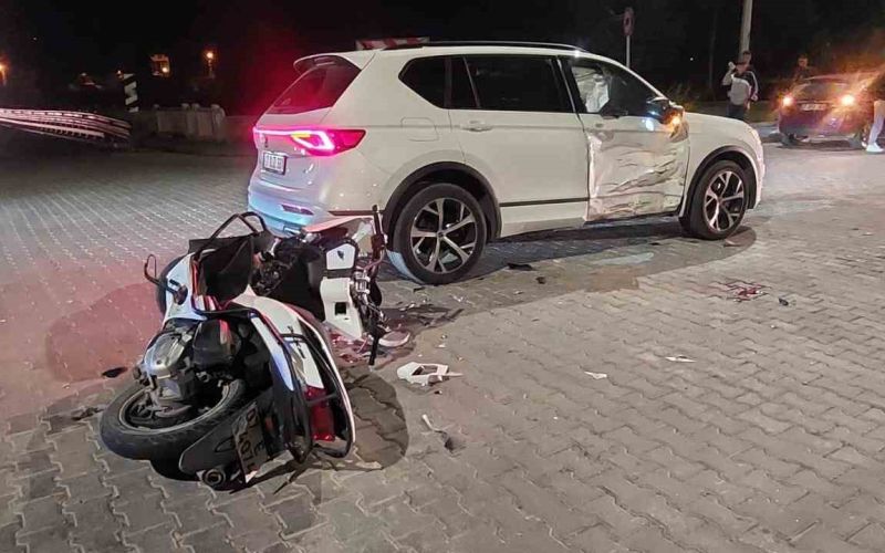 Gazipaşa’da motosiklet ile otomobil çarpıştı: 1 yaralı
