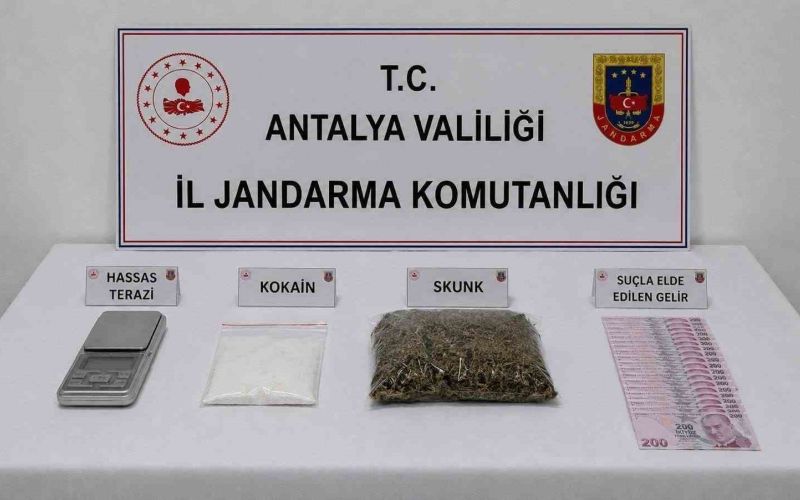 Antalya’da uyuşturucu operasyonunda 1 şüpheliye işlem
