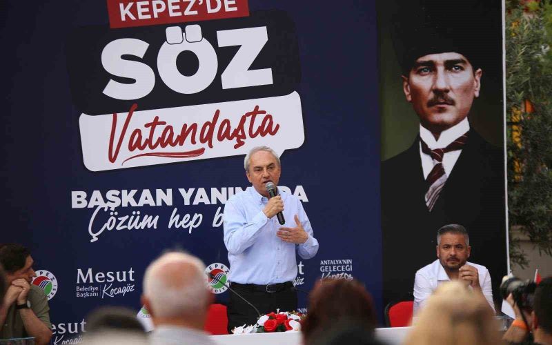 Kepez Belediye Başkanı Mesut Kocagöz vatandaşlarla buluştu
