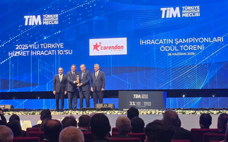 Corendon Airlines, ihracat şampiyonları arasındaki yerini güçlendirdi
