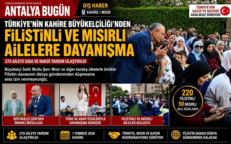 Türkiye'nin Kahire Büyükelçiliği'nden Filistin İçin Dayanışma Buluşması