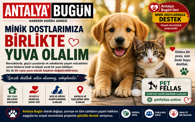 Antalya'da Bugün'den Minik Dostlara Destek