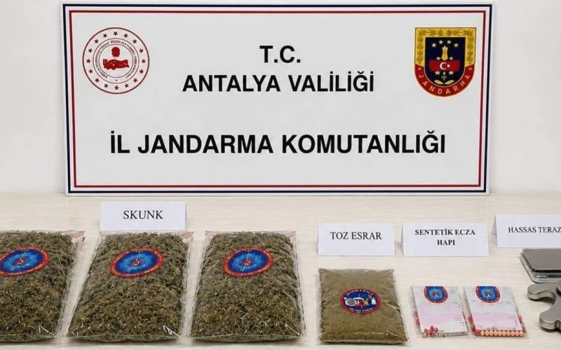 Antalya’da uyuşturucu operasyonu

