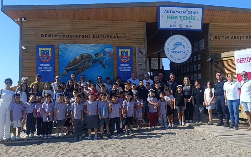 Tedavisi tamamlanan iki yeşil deniz kaplumbağası denize bırakıldı
