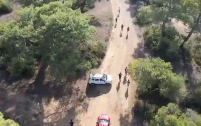 Ormanlık alanda önce drona sonra jandarmaya yakalandı
