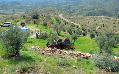 Manavgat’ta devrilen traktörün altında kalan sürücü yaralandı
