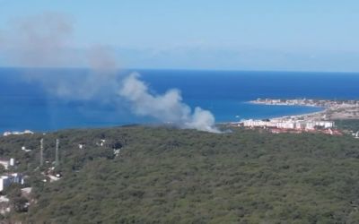 Jandarmanın dron kontrolü orman yangınının büyümesini önledi
