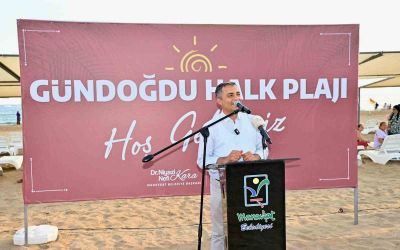 Manavgat Belediyesi Gündoğdu Halk Plajı açıldı
