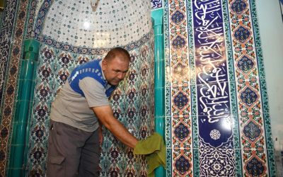 Konyaaltı’nda bayram öncesi ibadethaneler temizlendi
