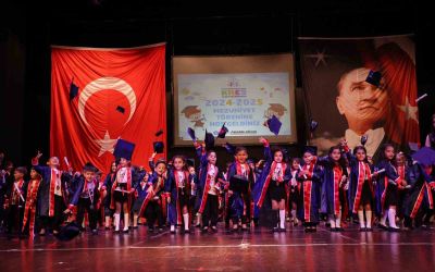 Büyükşehir kreşlerinde 208 öğrenci kep fırlatıp mezun oldu
