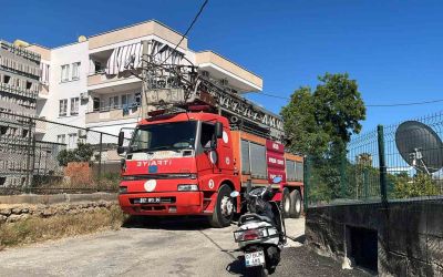 Alanya’da 4 katlı binada yangın
