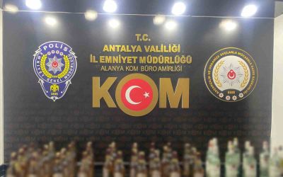 Antalya’da son 1 haftada çok miktarda kaçak içki ve tütün ele geçirildi

