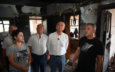 Kepez’den, yangın sonrası Odabaşı İlkokulu’na destek
