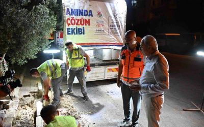 Kepez Belediyesi, ’Anında Çözüm Ekibi’ ile gece gündüz sahada
