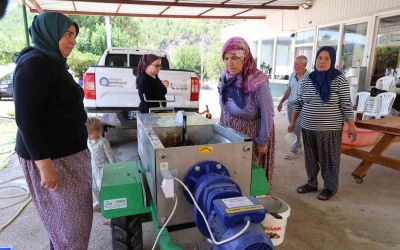 Çizmeler rafa kalktı pekmez üretimi kolaylaştı
