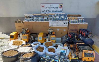 Alanya’da kaçak tütün operasyonu
