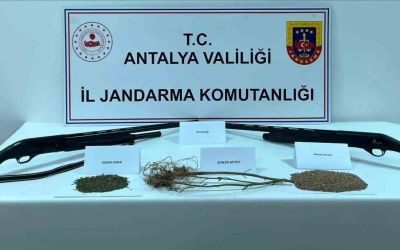 Antalya’da 1 kilo 350 gram kokain ele geçirildi
