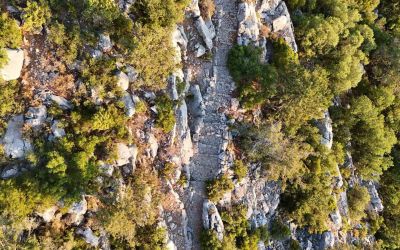 Antalya’da 3 bin 650 metrelik tarihi Kervan Yolu rotası dron ile görüntülendi
