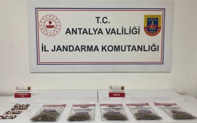 Alanya’da jandarmadan uyuşturucu operasyonu
