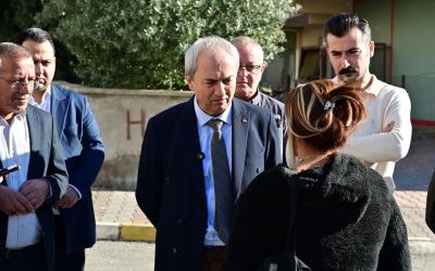 Başkan Kocagöz’den evi yanan vatandaşa destek sözü
