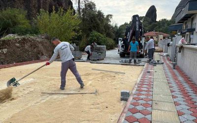 Kemer Kuzdere’de iki sokak arasındaki altyapı çalışmaları tamamlandı
