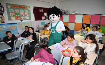 Çevre Dedektifi maskot Kerem iş başında
