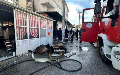 Aksu’da iş yeri yangını korkuttu
