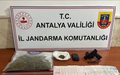 Alanya’da jandarmadan uyuşturucu operasyonu
