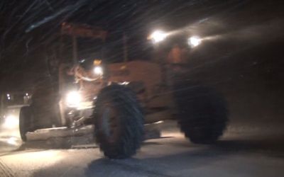 Alacabel’de şiddetli yağmur kar yağışına döndü
