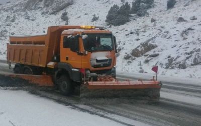 Antalya-Konya karayolunda kar etkisini sürdürüyor
