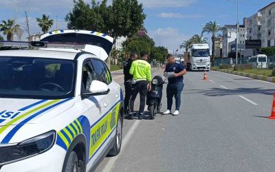 Antalya’da elektrikli bisiklet sürücüsüne 126 bin TL ceza
