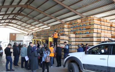 Büyükşehirden üreticiye arı kovanı desteği
