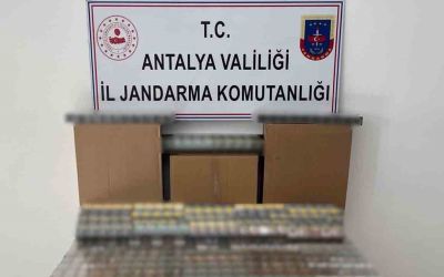 Antalya’da 1 milyon lira değerinde kaçak sigara ele geçirildi

