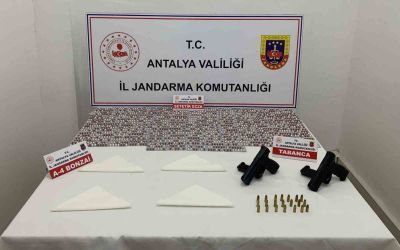 Antalya’da 528 bin kullanımlık uyuşturucu madde ele geçirildi
