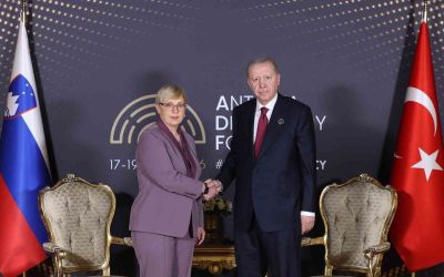 Cumhurbaşkanı Erdoğan Slovenya Cumhurbaşkanı Natasa Pirc Musar ile görüştü
