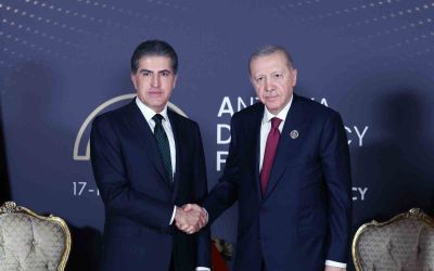 Cumhurbaşkanı Erdoğan, Irak Kürt Bölgesel Yönetimi Başkanı Neçirvan Barzani’yi kabul etti
